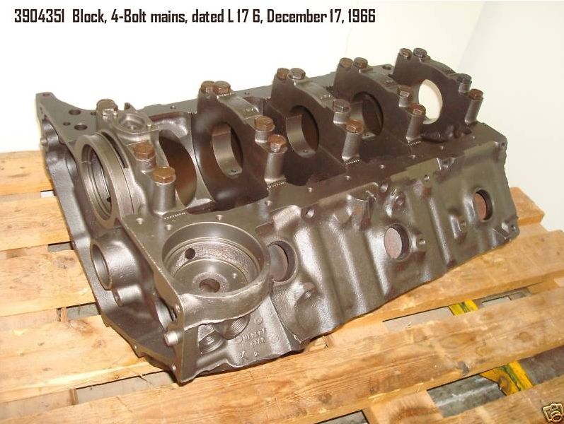 1967 Corvette engine block GM 3904351 427/435